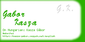 gabor kasza business card