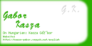 gabor kasza business card